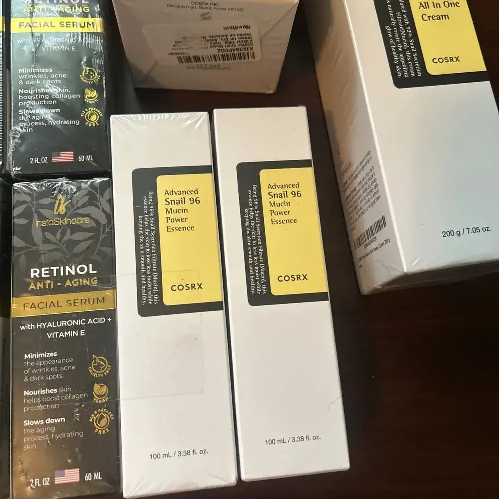 COSRX Advanced Snail 96 Set - Mucin Power Essence & Cream & Retinol Serum Lot